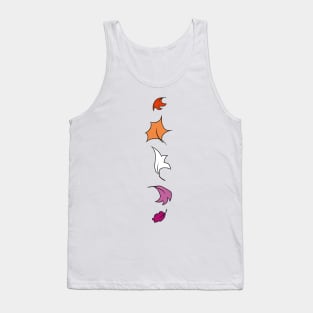 Heartstopper leaves Line - lesbian pride Tank Top